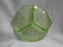 Anchor Hocking Cameo Green, Ballerina, Vaseline: 3-Part Relish Dish, 8 1/2"