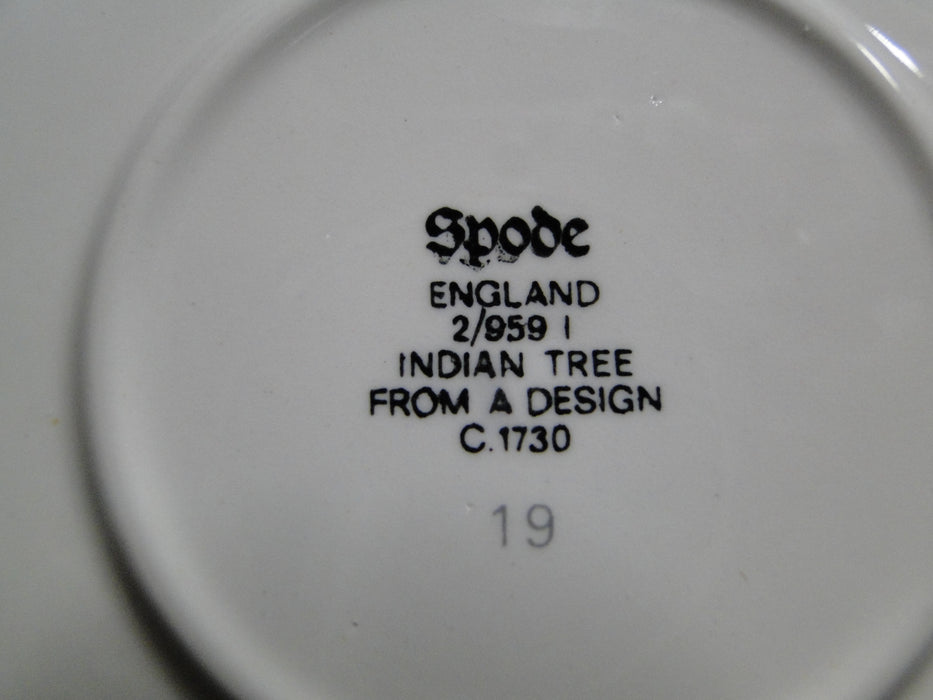 Spode Indian Tree Orange Rust: Cup & Saucer Set (s), 2 1/8" Tall