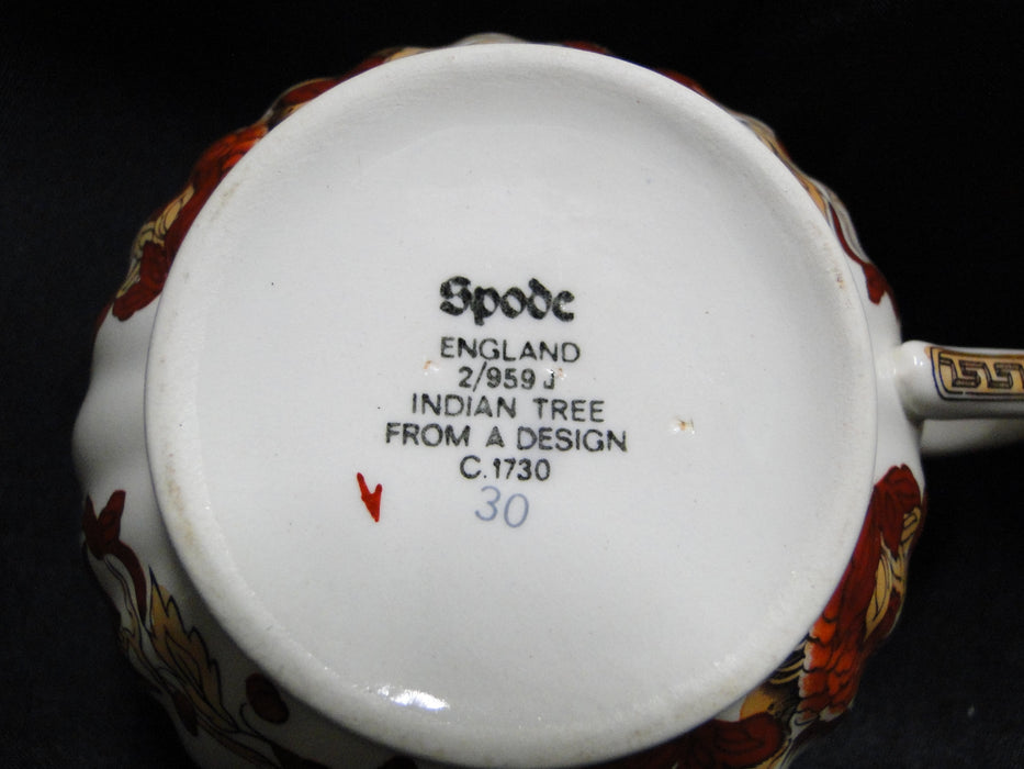 Spode Indian Tree Orange Rust: Cup & Saucer Set (s), 2 1/8" Tall