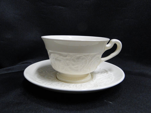 Wedgwood Patrician, Embossed Flowers & Scrolls: Cup & Saucer Set (s), 2 1/2"