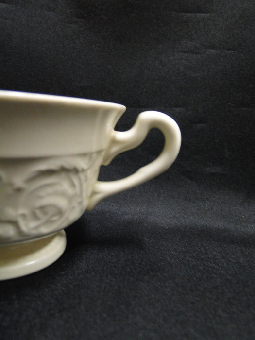 Wedgwood Patrician, Embossed Flowers & Scrolls: Cup & Saucer Set, 2 1/2", As Is