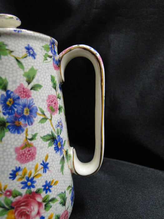Royal Winton Old Cottage Chintz: Countess Coffee Pot & Lid, 5 3/8", 1.5 Cups
