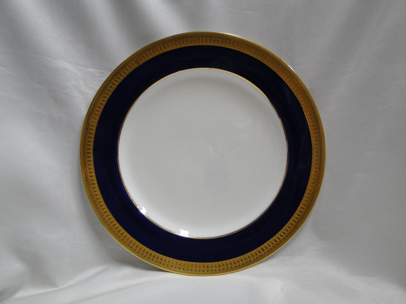 Minton G6262, Cobalt Blue, Encrusted Gold: Dinner Plate, 10 1/4", As Is