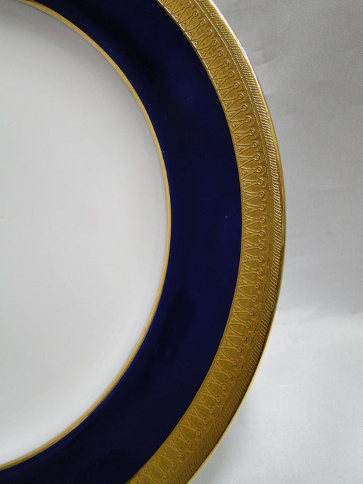 Minton G6262, Cobalt Blue, Encrusted Gold: Dinner Plate, 10 1/4", As Is