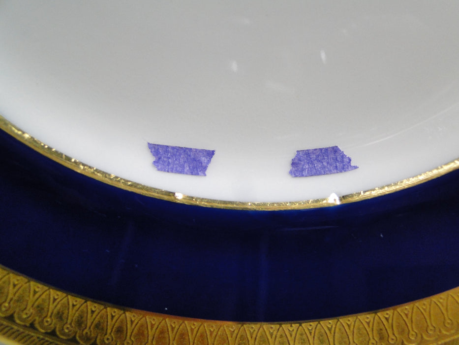 Minton G6262, Cobalt Blue, Encrusted Gold: Dinner Plate, 10 1/4", As Is