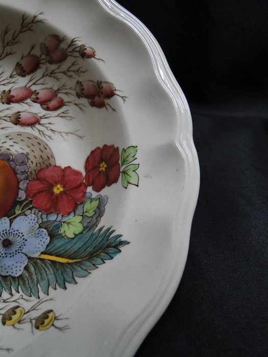 Copeland Spode Reynolds, Fruits & Flowers: Rim Soup Bowl (s), 8 1/2", Crazing