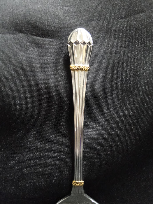 Yamazaki Carouselle Gold, Patrick, Stainless Steel: Shell Sugar Spoon, 6 1/4"