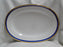 Richard Ginori Palermo Blue, Gold Encrusted: Oval Serving Platter, 15 3/4"
