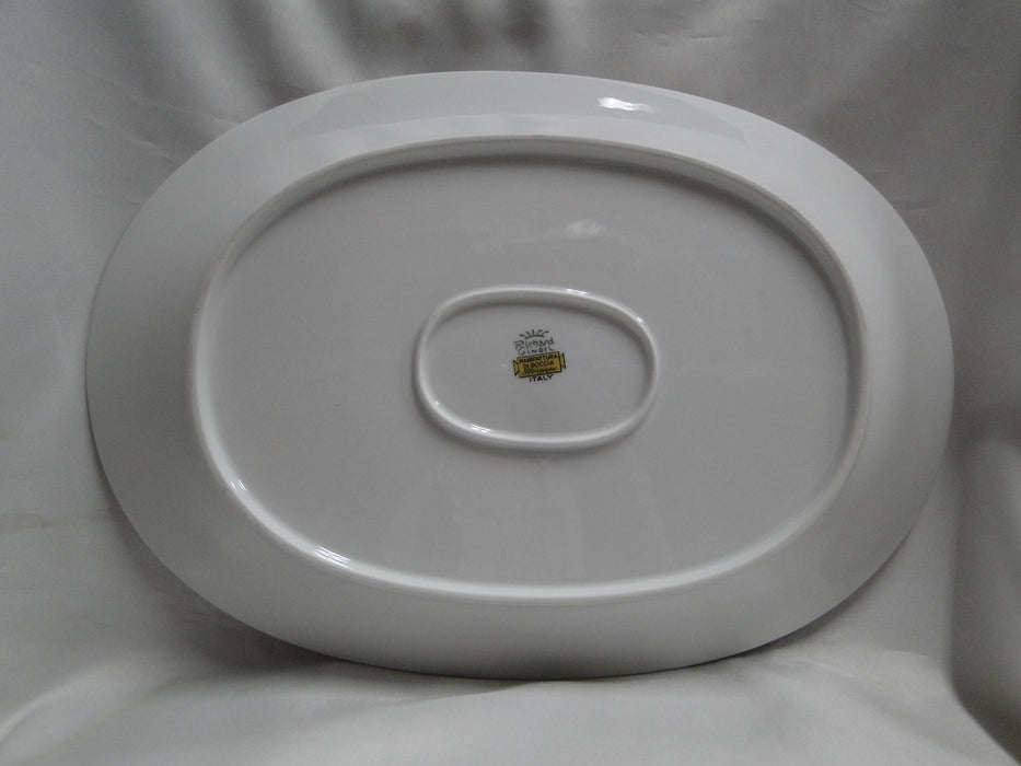Richard Ginori Palermo Blue, Gold Encrusted: Oval Serving Platter, 15 3/4"
