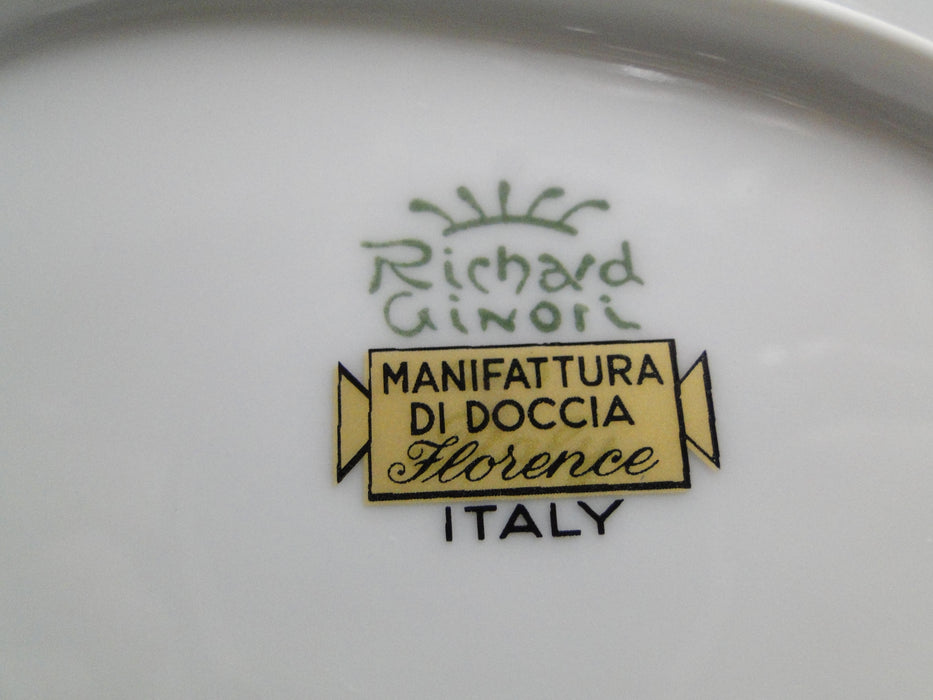 Richard Ginori Palermo Blue, Gold Encrusted: Oval Serving Platter, 15 3/4"