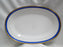 Richard Ginori Palermo Blue, Gold Encrusted: Oval Serving Platter, 13 7/8"