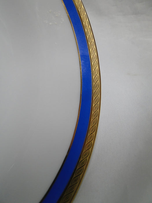 Richard Ginori Palermo Blue, Gold Encrusted: Oval Serving Platter, 13 7/8"