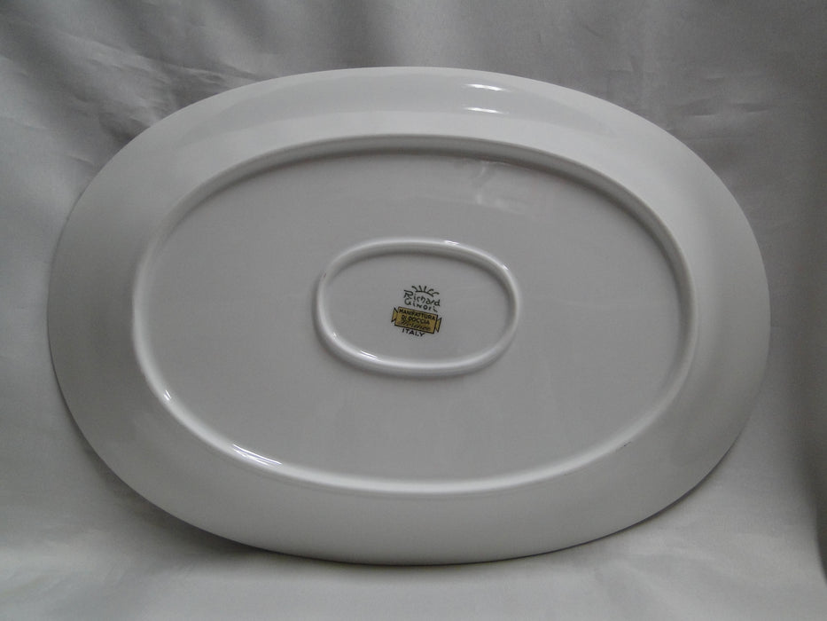 Richard Ginori Palermo Blue, Gold Encrusted: Oval Serving Platter, 13 7/8"