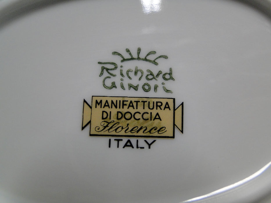 Richard Ginori Palermo Blue, Gold Encrusted: Oval Serving Platter, 13 7/8"