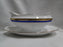 Richard Ginori Palermo Blue, Gold Encrusted: Gravy Boat w/ Attached Underplate