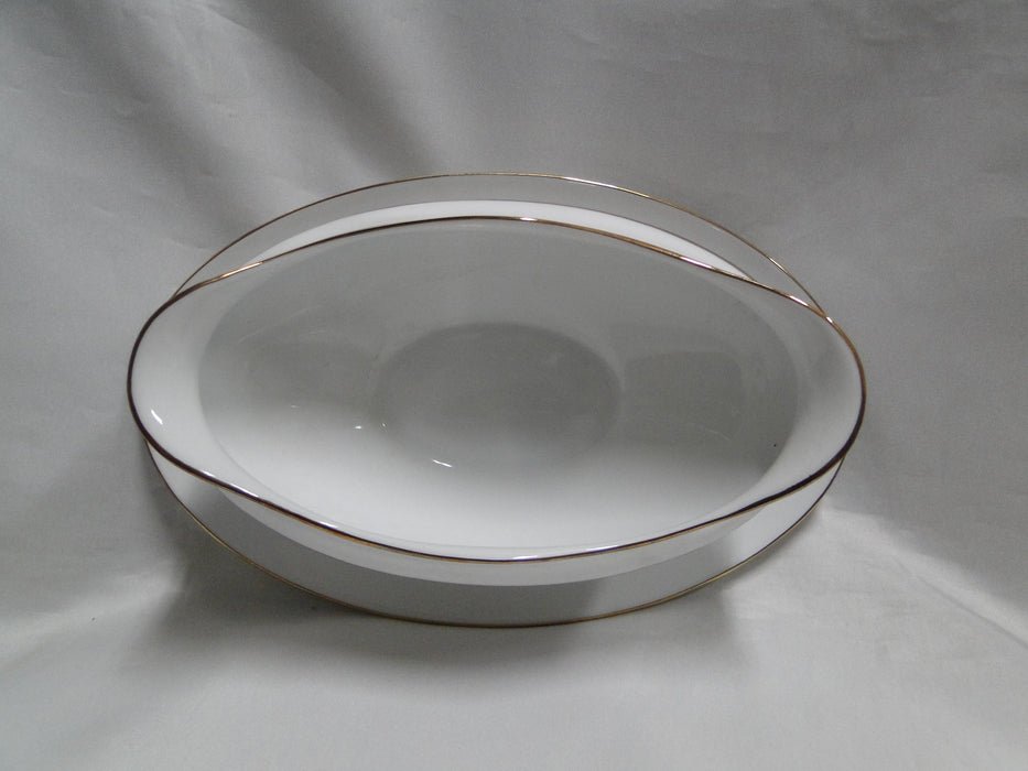 Richard Ginori Palermo Blue, Gold Encrusted: Gravy Boat w/ Attached Underplate