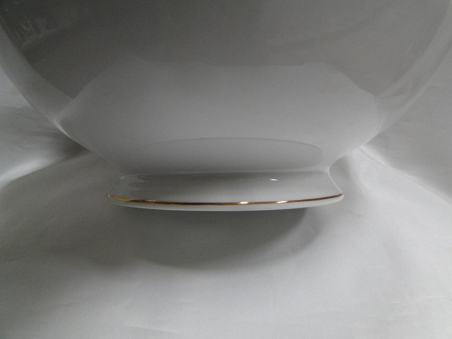 Richard Ginori Palermo Blue, Gold Encrusted: Round Salad Serving Bowl, As Is