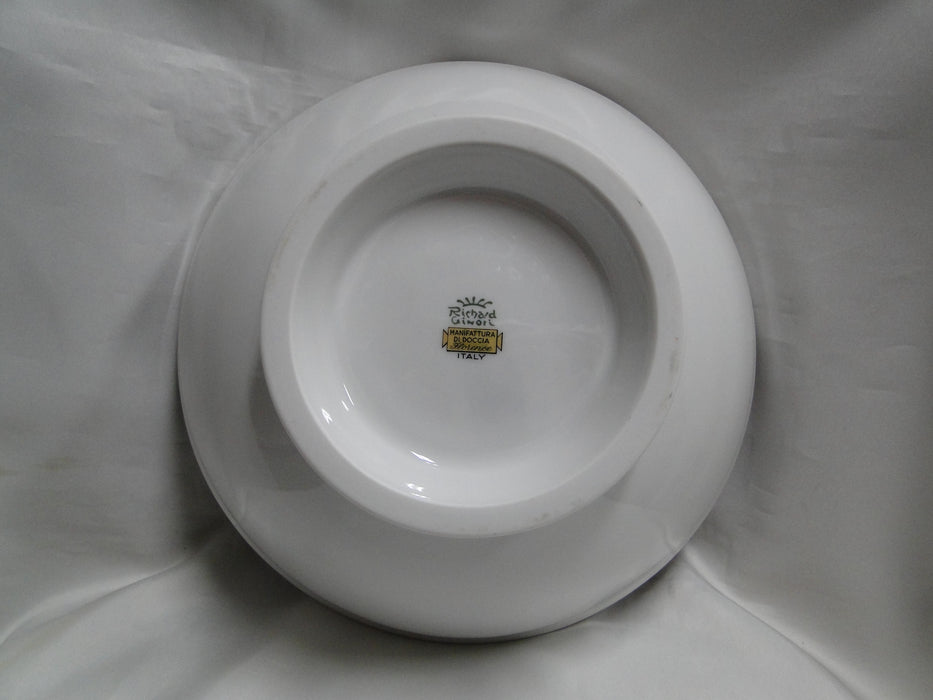 Richard Ginori Palermo Blue, Gold Encrusted: Round Salad Serving Bowl, As Is
