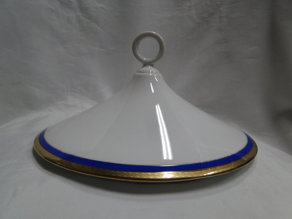 Richard Ginori Palermo Blue, Gold Encrusted: Tureen w/ Handles & Lid
