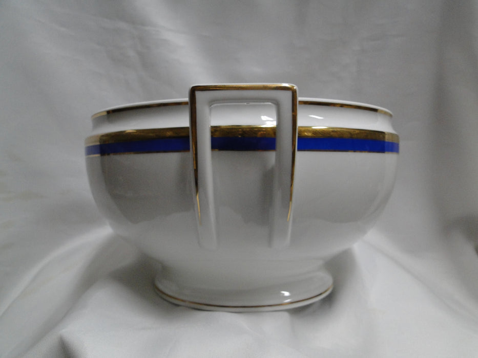 Richard Ginori Palermo Blue, Gold Encrusted: Tureen w/ Handles & Lid