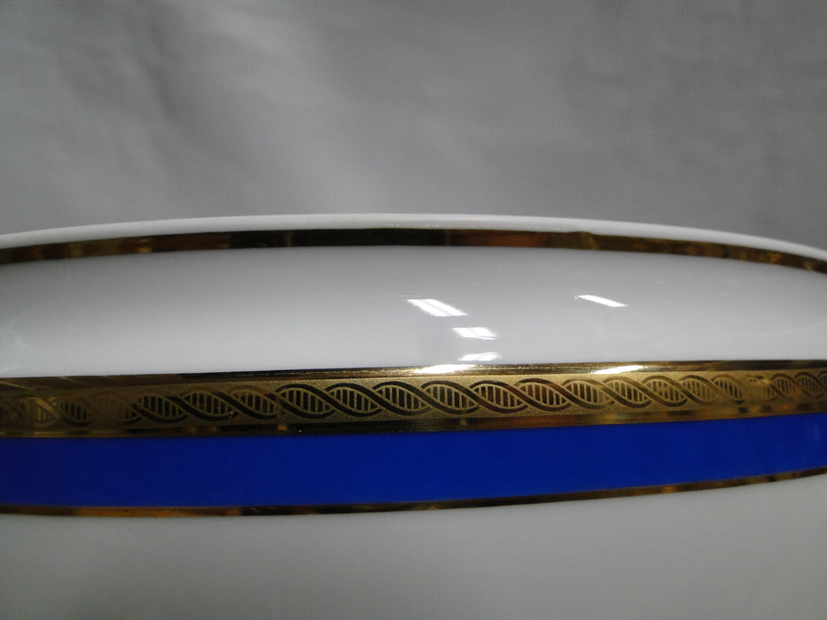 Richard Ginori Palermo Blue, Gold Encrusted: Tureen w/ Handles & Lid