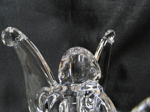 Baccarat Crystal Figurine, Jean Boggio: "Angel w/ Dove", 6 3/8" Tall