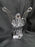 Baccarat Crystal Figurine, Jean Boggio: "Angel w/ Dove", 6 3/8" Tall
