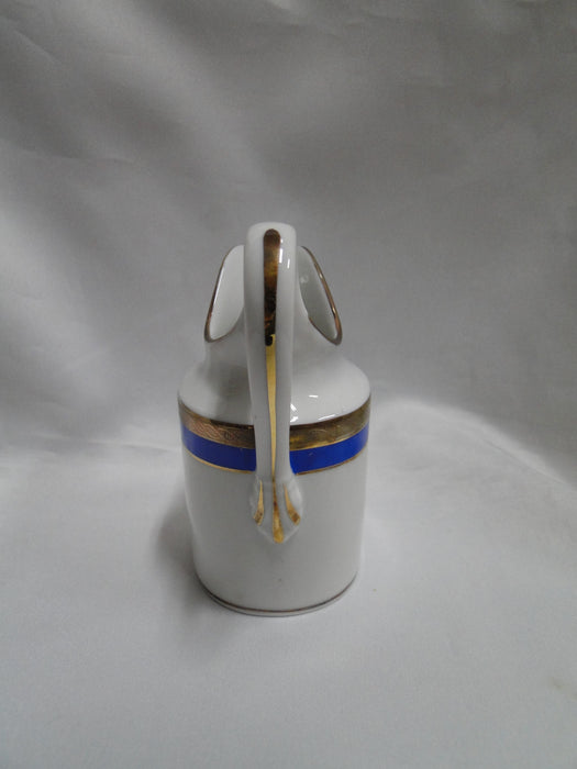 Richard Ginori Palermo Blue, Gold Encrusted: Creamer / Cream Pitcher, 4 1/8"