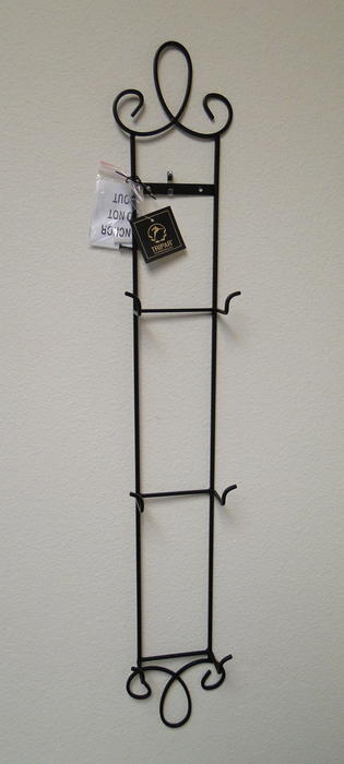 Tripar Augusta Vertical Black Display Rack for Three 6.5 8.25