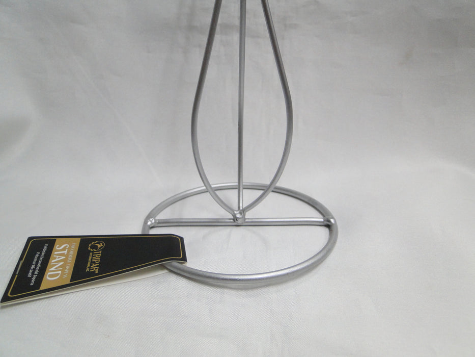 Tripar Silver 3-Arm Metal Wire Ornament Stand, 10.6" Tall