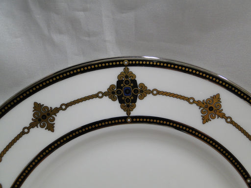Lenox Vintage Jewel, Gold & Black Border: Accent Luncheon Plate (s), 9 1/4"
