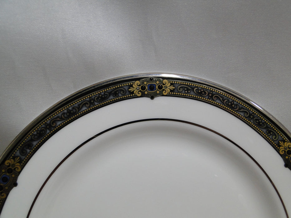 Lenox Vintage Jewel, Gold & Black Border: Bread Plate (s), 6 3/8"