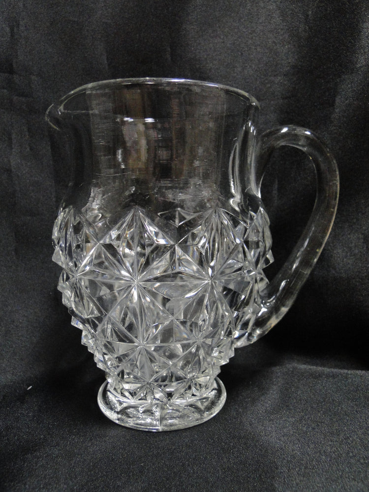 Tiffin Williamsburg Pressed, Raised Points: Pitcher, 5 3/4" Tall, As Is