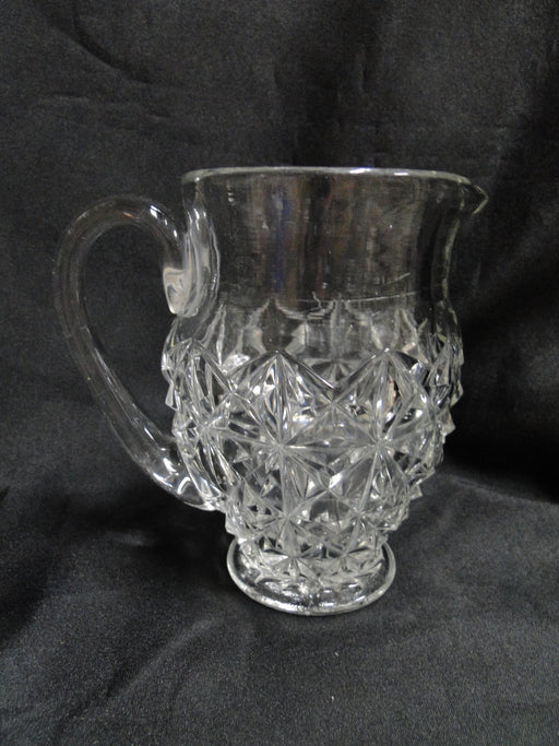 Tiffin Williamsburg Pressed, Raised Points: Pitcher, 5 3/4" Tall, As Is