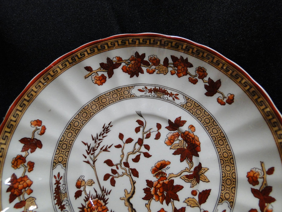 Copeland Spode India Tree Orange Rust: Cup & Saucer Set (s), 2 1/8", Bkstamp