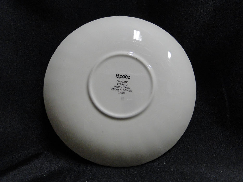 Copeland Spode India Tree Orange Rust: Cup & Saucer Set (s), 2 1/8", Bkstamp