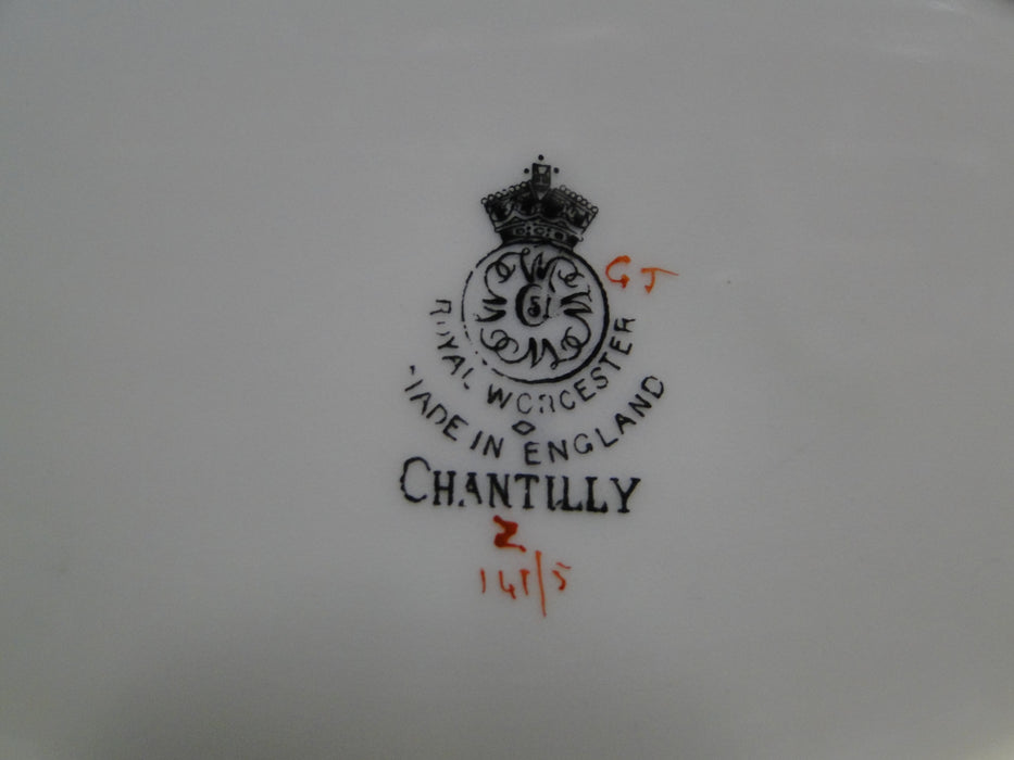 Royal Worcester Chantilly, #Z141/5: Oval Serving Bowl, 9 1/2"