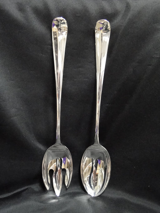 Gerity Georgian Silverplate Flatware: Salad / Serving Spoon & Fork Set, Box