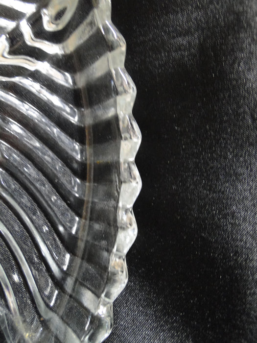 Libbey Glass 5331, Textured Swirls: 4-Part Round Relish Dish, 10"