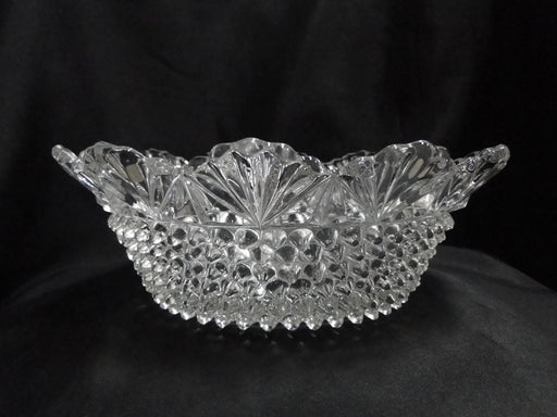 US Glass Dewdrop, Hobnail & Fan: Round Bowl, 10 3/4" x 3 3/4"