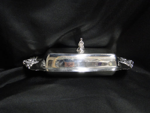 Wallace Baroque Silverplate: Covered 1/4 lb Butter Dish w/ Lid & Liner
