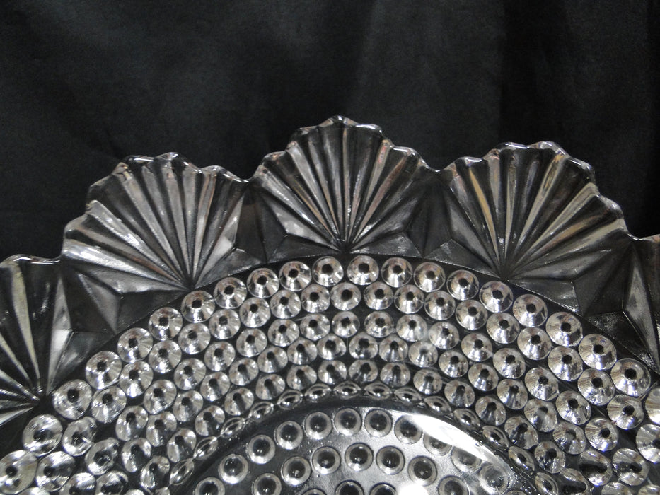 US Glass Dewdrop, Hobnail & Fan: Round Bowl, 10 3/4" x 3 3/4"