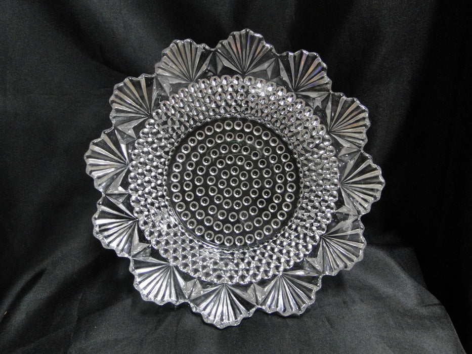US Glass Dewdrop, Hobnail & Fan: Round Bowl, 10 3/4" x 3 3/4"