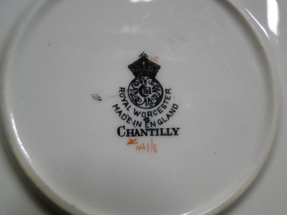 Royal Worcester Chantilly, #Z141/5: 6 3/4" Cream Soup Saucer (s) Only, No Bowl