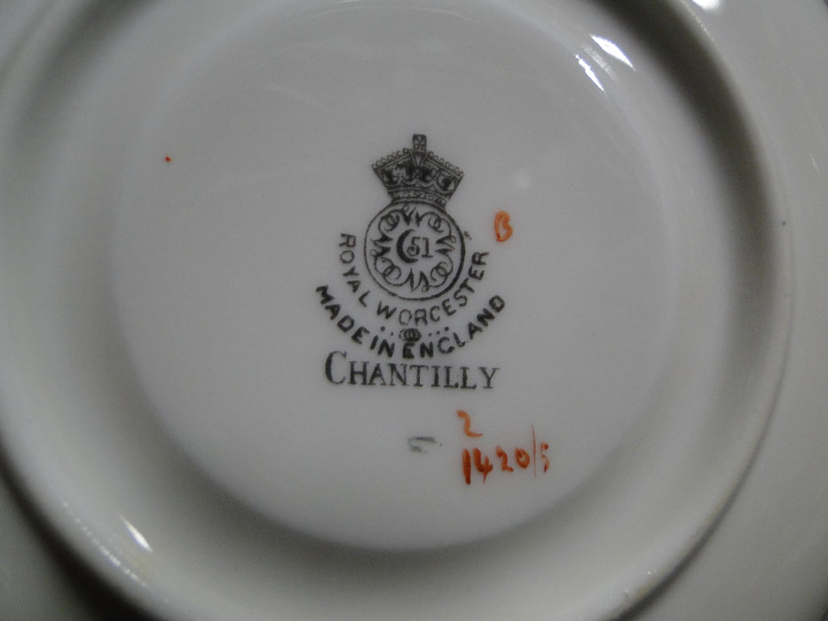 Royal Worcester Chantilly, #Z141/5: 5 3/4" Saucer (s) Only, No Cup