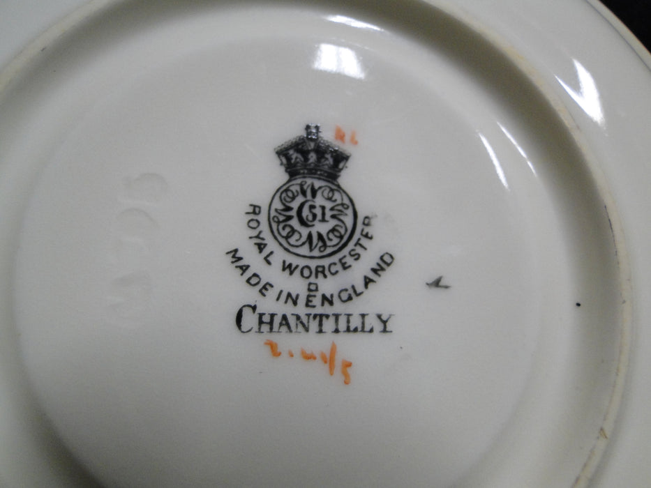 Royal Worcester Chantilly, #Z141/5: 5 3/4" Saucer Only, Rough, No Cup