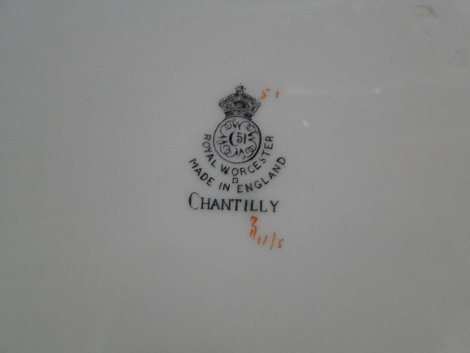 Royal Worcester Chantilly, #Z141/5: Dinner Plate (s), 10 5/8"