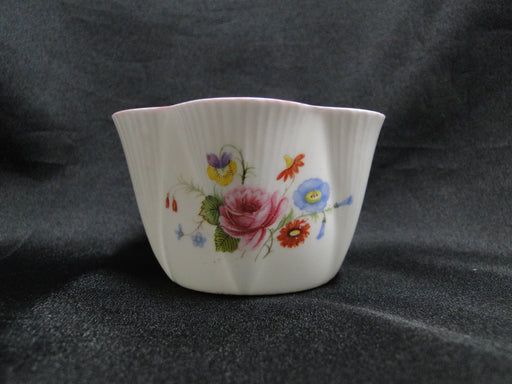 Shelley Rose & Red Daisy, Pink Trim: Mini Open Sugar Bowl, 3 1/2", Dainty