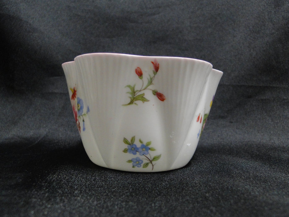 Shelley Rose & Red Daisy, Pink Trim: Mini Open Sugar Bowl, 3 1/2", Dainty