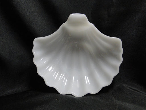 Anchor Hocking Anchorwhite White Shell Shaped Open Candy Dish, 6 7/8"